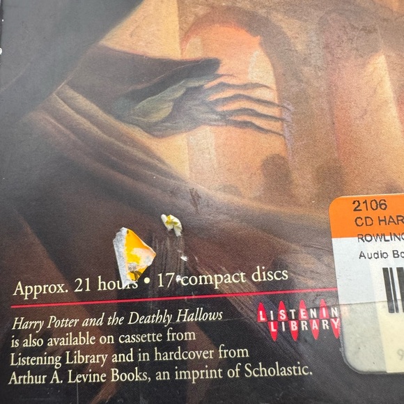 Harry Potter And The Deathly Hollows HC Novel and Audio CD 17 Discs EUC - Picture 14 of 15